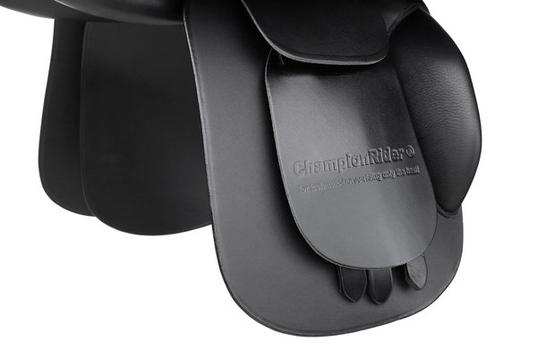 ChampionRider Sattel PLEASURE II 17,5“ Farbe schwarz kürzere Sattelblätter